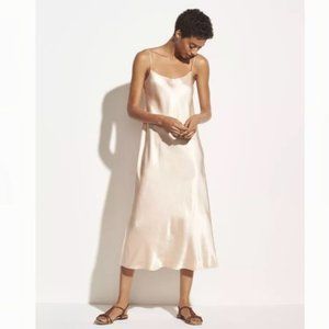 Satin Slip Dress in Light Pink by Vince, XL